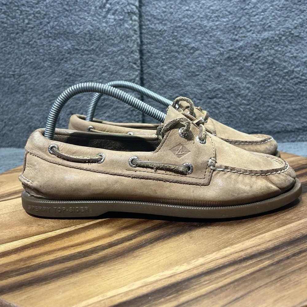 Sperry Men's Authentic Original Canvas Sperry Top Sider Shoe‎ Slip On Size 7.5M